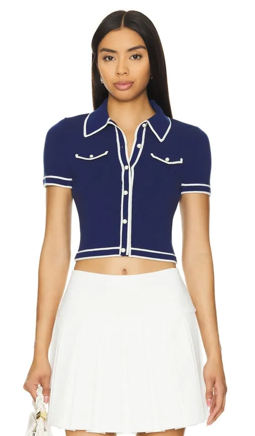 Alice   Olivia Marlena Polo in Navy