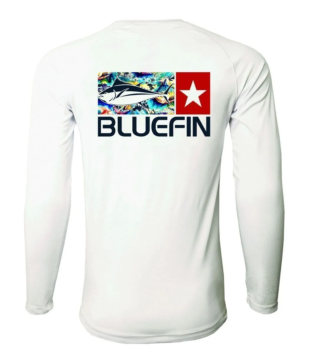 BLUEFIN SUPER LEGGERA L/S SOLAR TEE WATERCOLOR TUNA