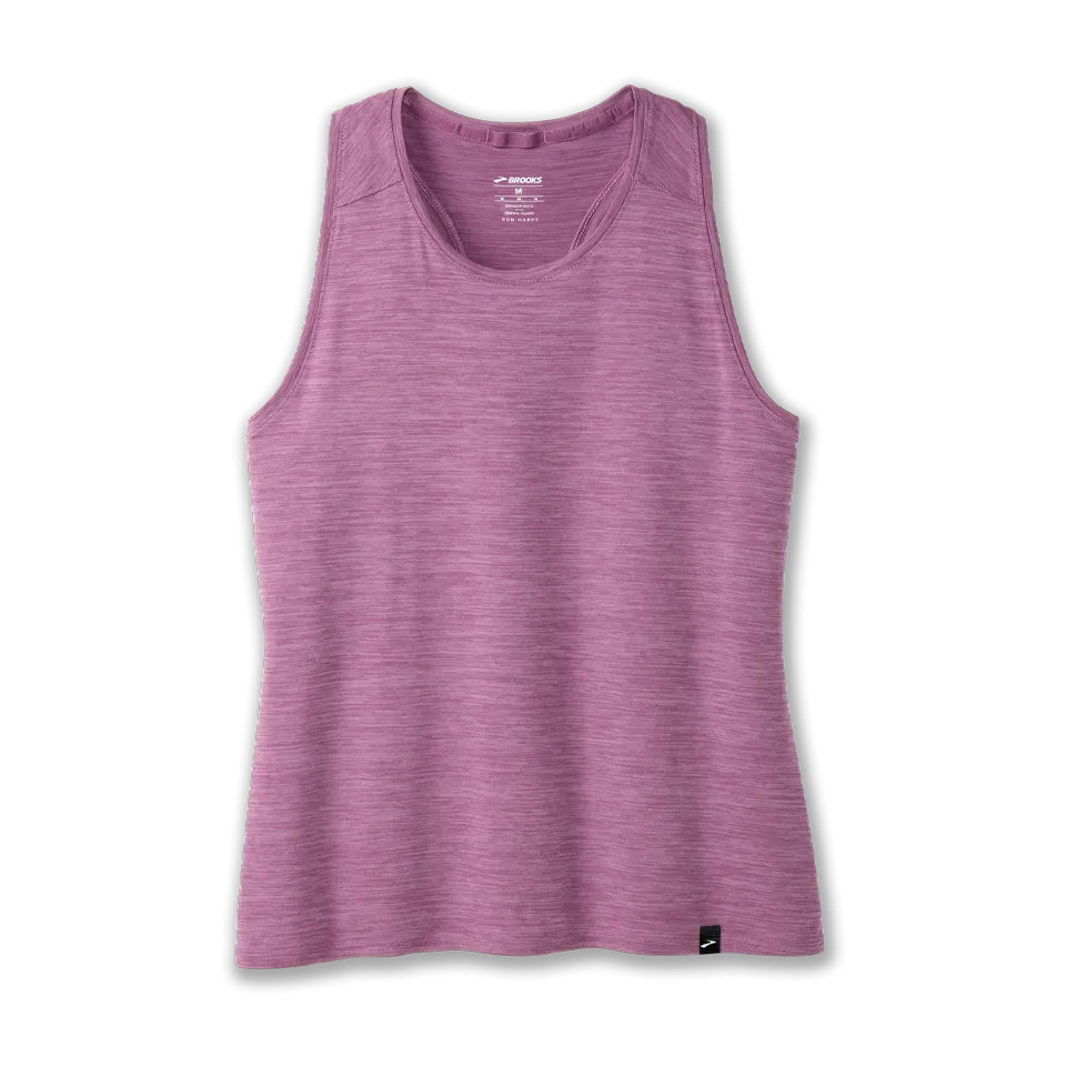 Brooks Women's Luxe Tank Heather Washed Plum