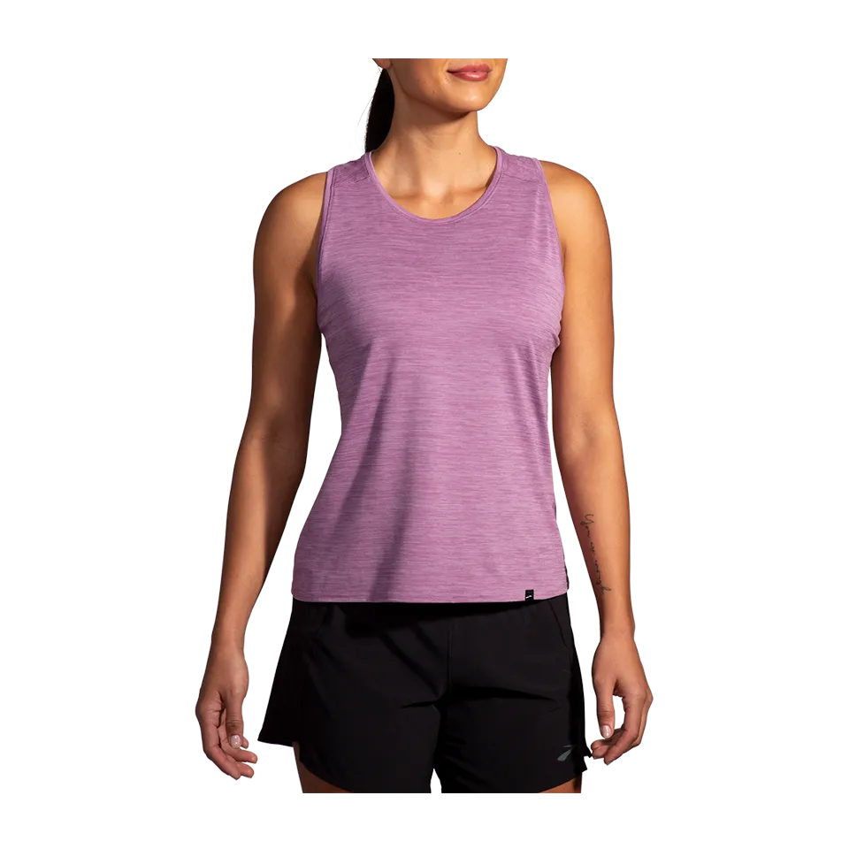 Brooks Women's Luxe Tank Heather Washed Plum