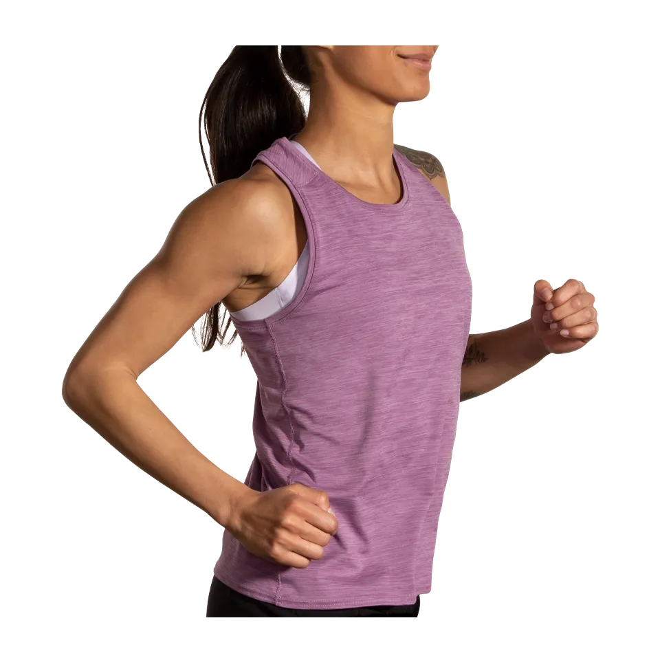 Brooks Women's Luxe Tank Heather Washed Plum