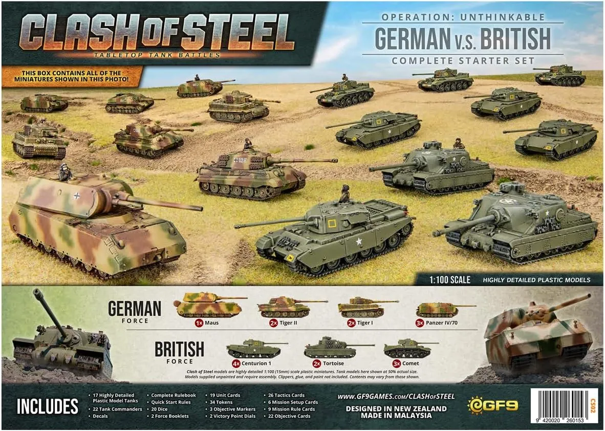 Clash of Steel: Operation Unthinkable - German vs. British Starter Set