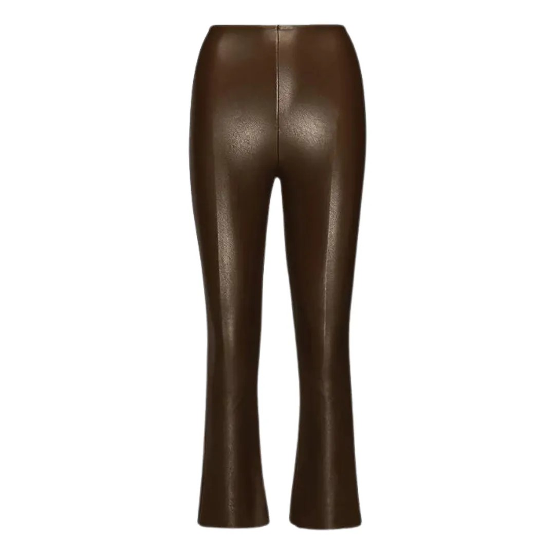 Commando Faux Leather Crop Flare Cadet
