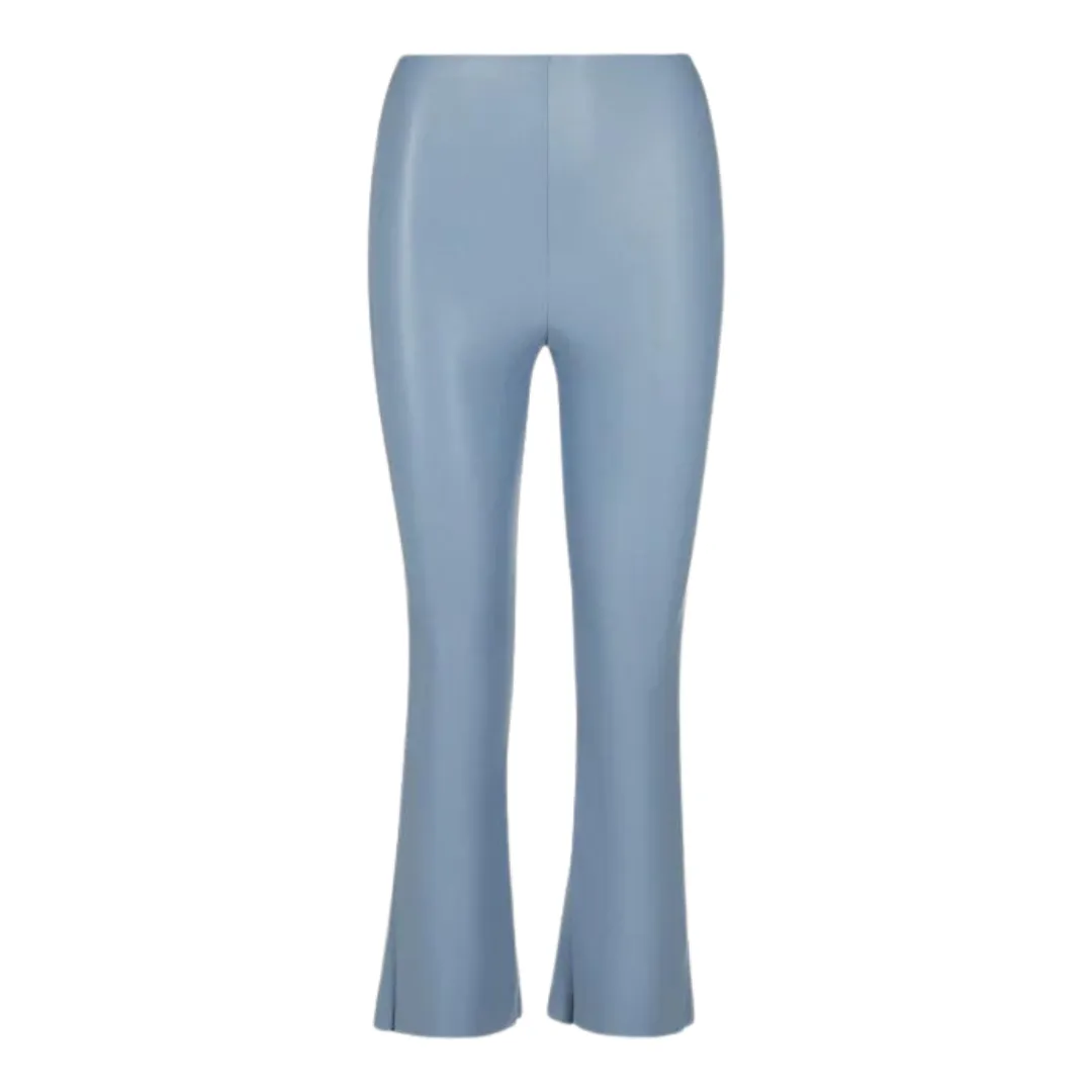 Commando Faux Leather Crop Flare Vintage Blue