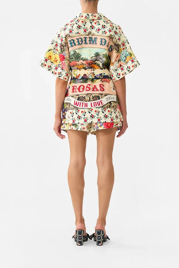 DOUBLE BREASTED SHORT SLEEVE JACKET