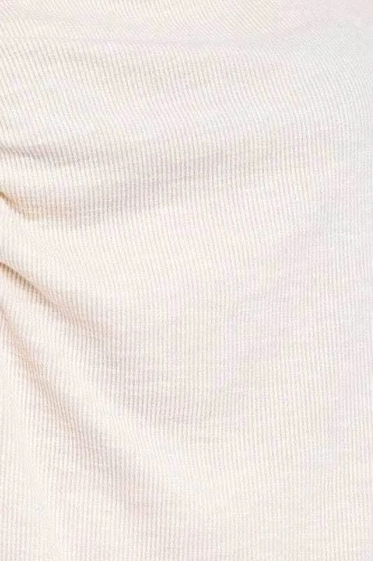 Gilli | Sleeveless Ruching Top