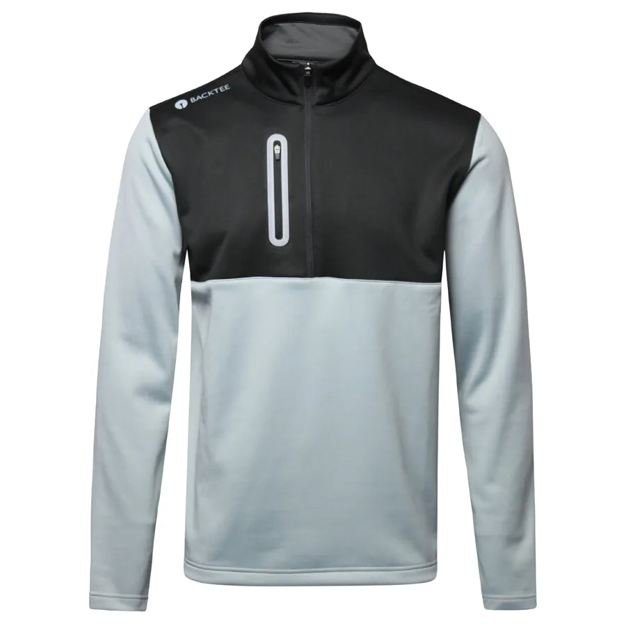 Herre Shield Zipneck Midlayer, Sort