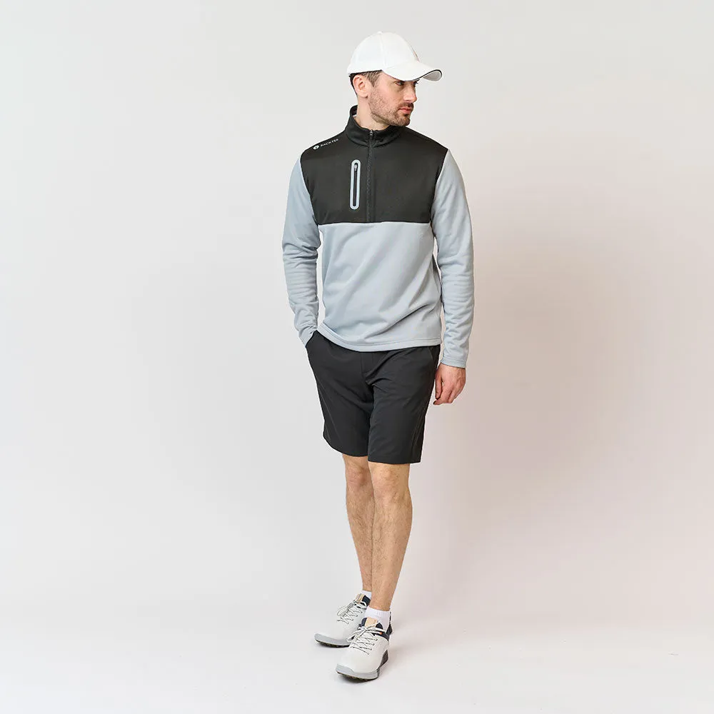 Herre Shield Zipneck Midlayer, Sort