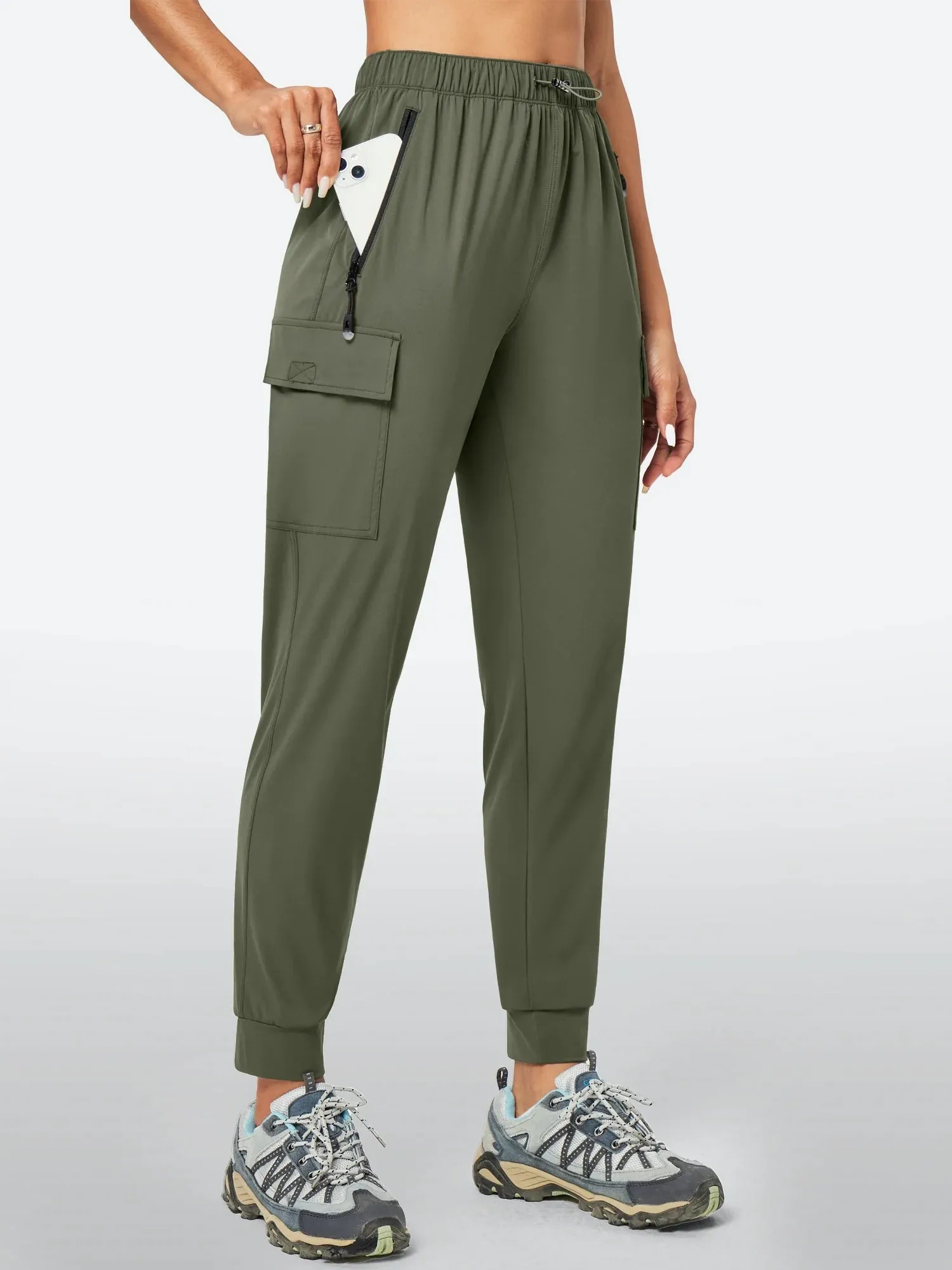 IUGA UPF50  Quick Dry Hiking Cargo Joggers With Pockets