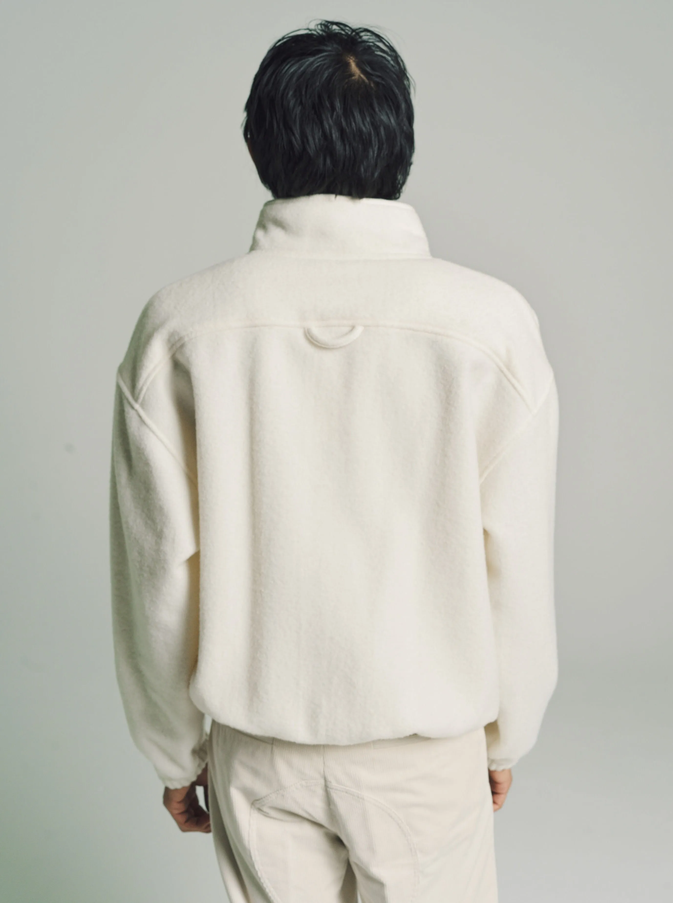 Ivory Wool Fleece