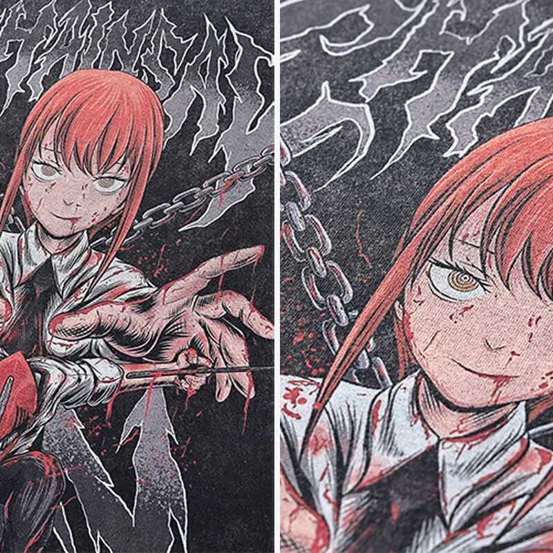 Makima Grunge T-Shirt Chainsaw Man
