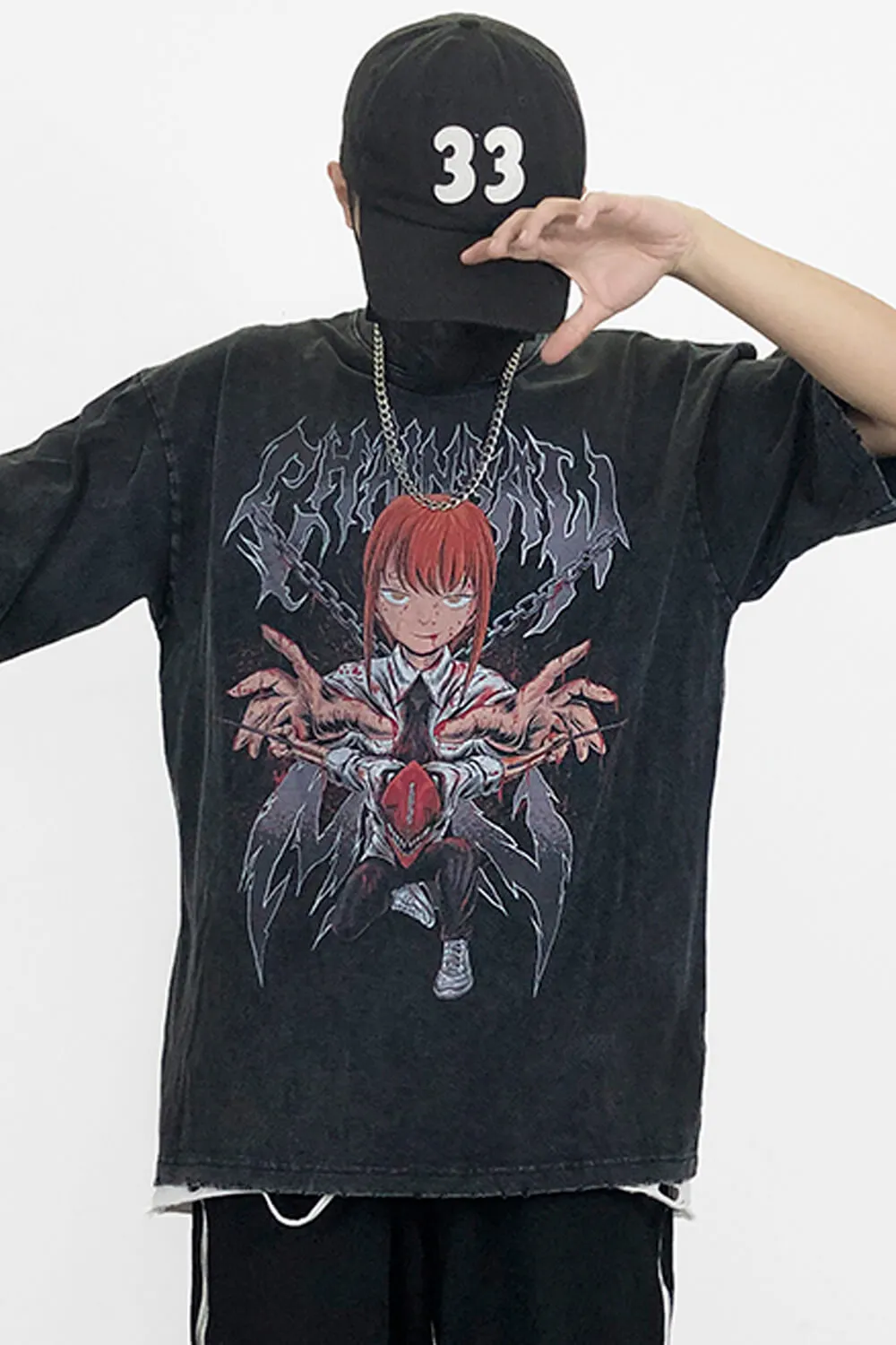 Makima Grunge T-Shirt Chainsaw Man