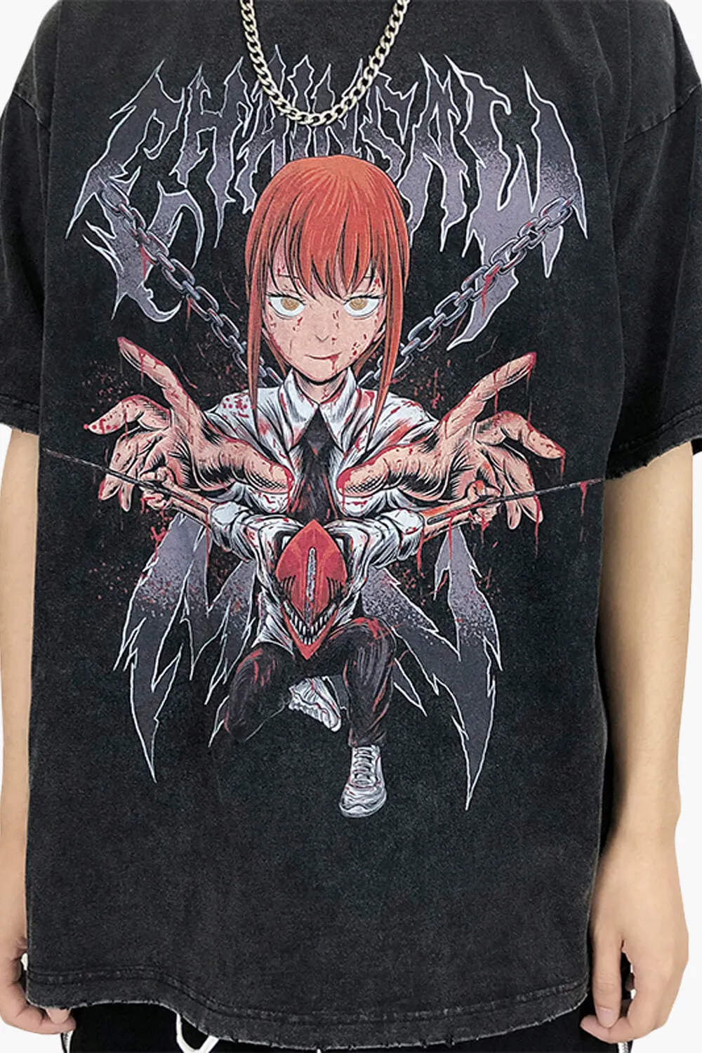 Makima Grunge T-Shirt Chainsaw Man