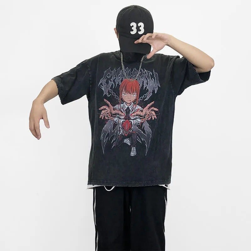Makima Grunge T-Shirt Chainsaw Man