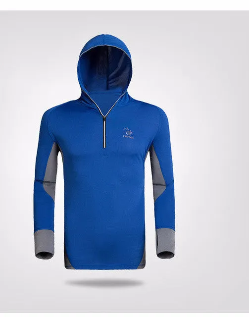Men Hooded Long-sleeve Sun Protection