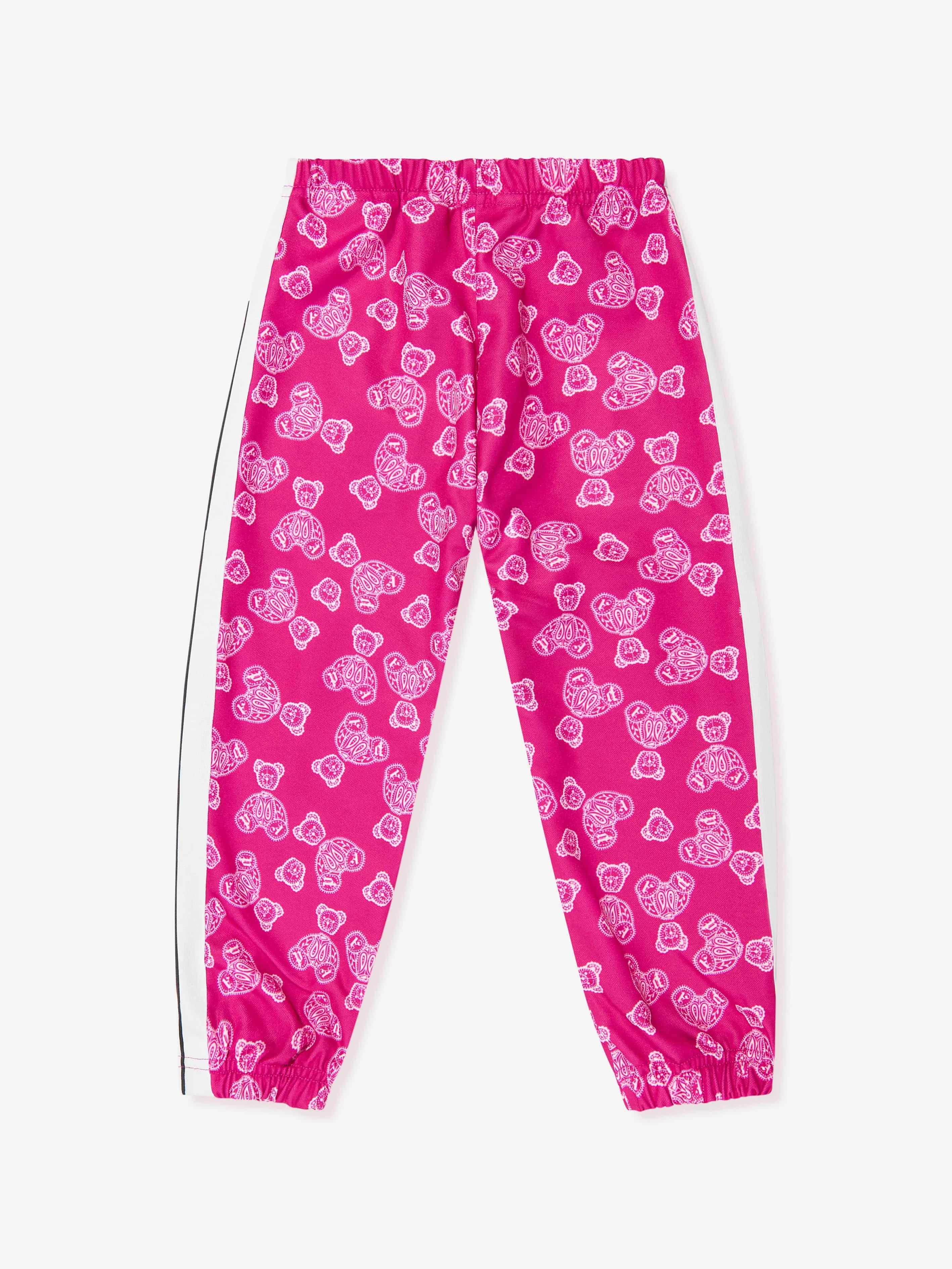 Palm Angels Girls AOP Bear Paisley Track Joggers in Pink