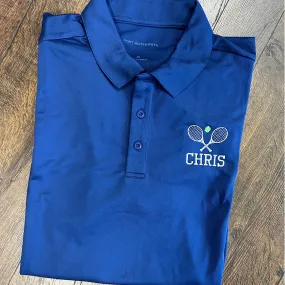 Personalized Tennis Embroidered Performance Polo Shirt