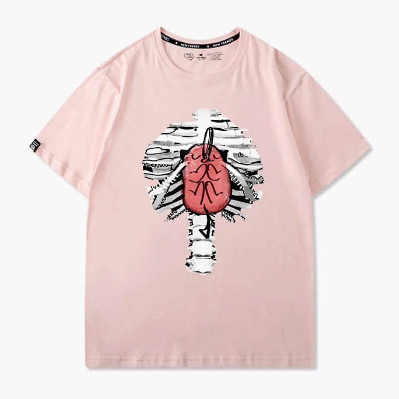 Pochita Heart Inside Ribcage T-Shirt Chainsaw Man