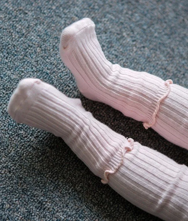 ShaSha Pink Ruffle Socks
