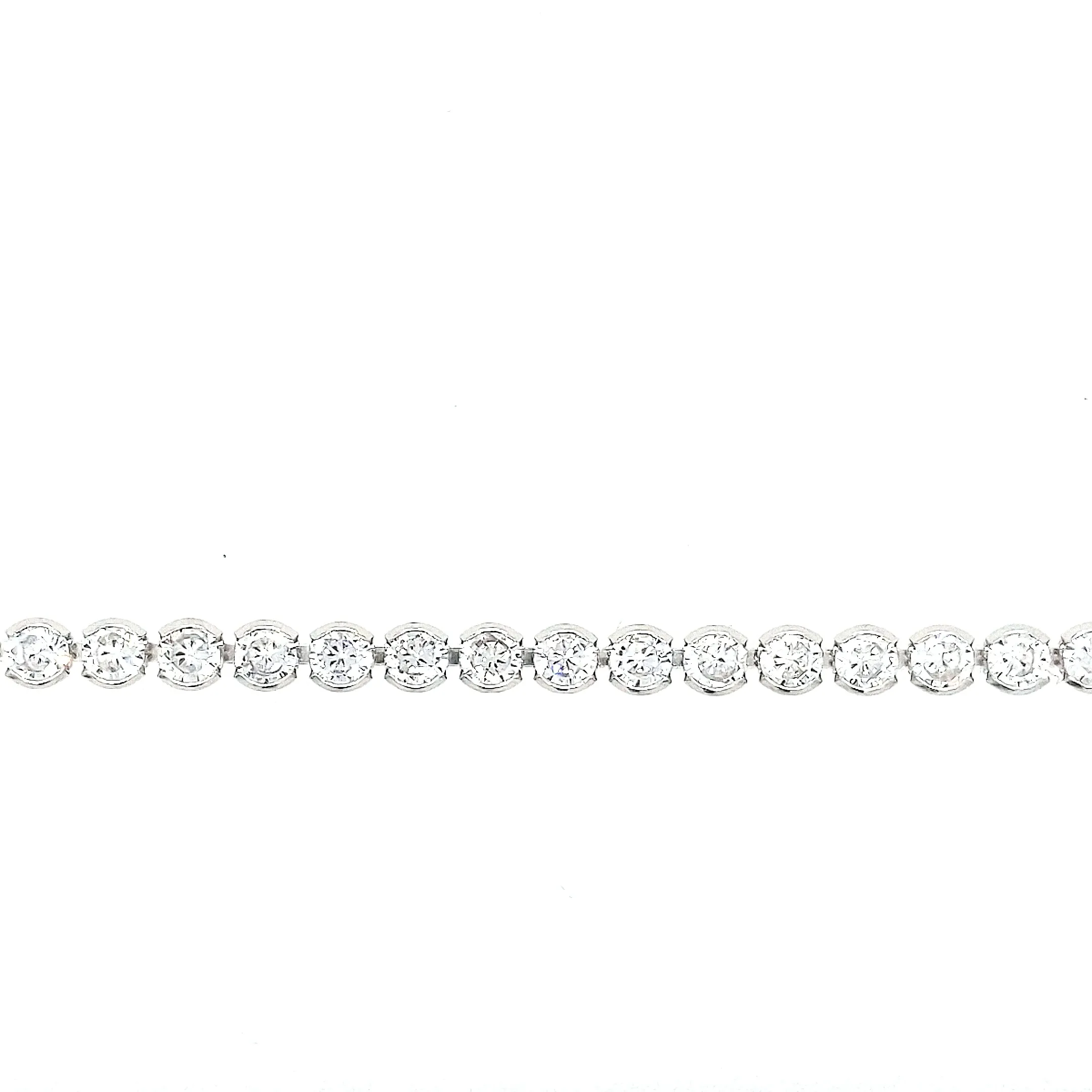Sterling Silver Round CZ Tennis Bracelet