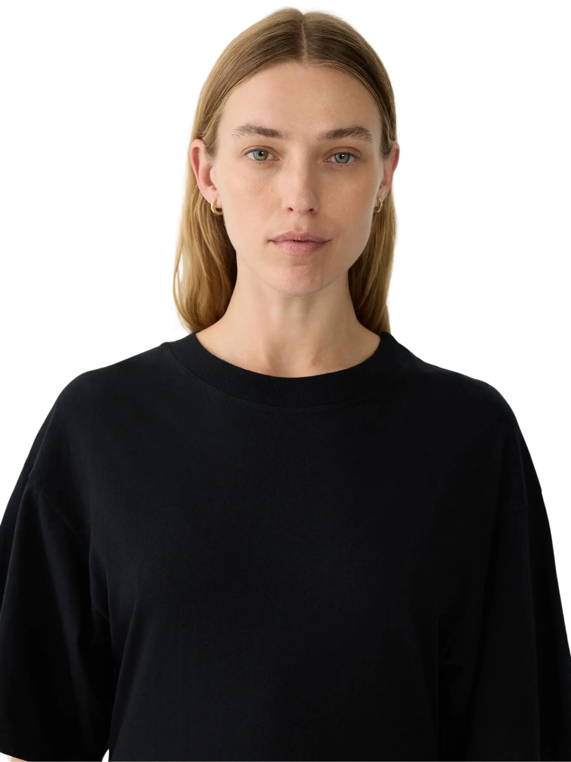 Waisted Short Sleeve Tennis Dress / Black