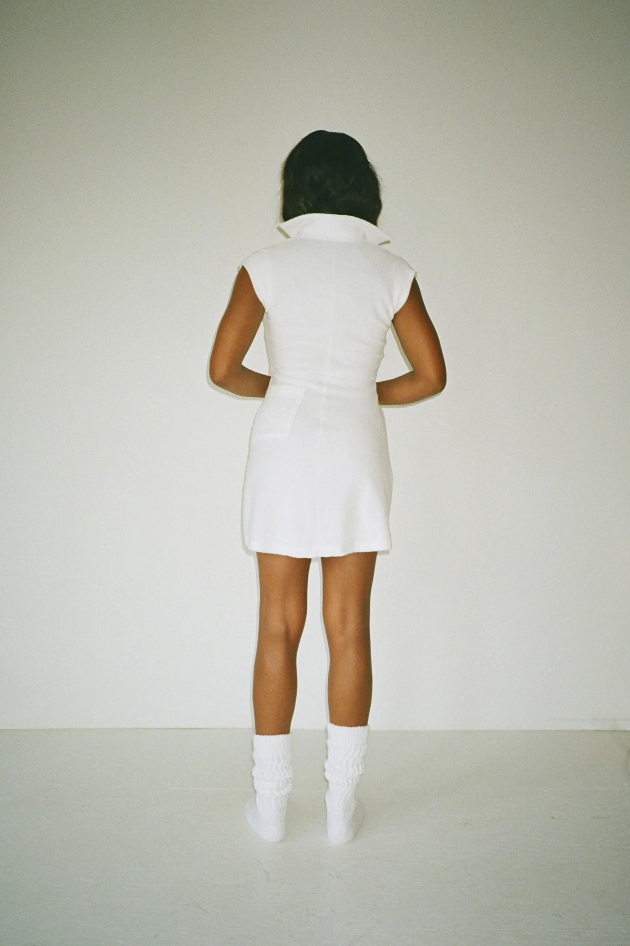 White Coco Terry Tennis Dress
